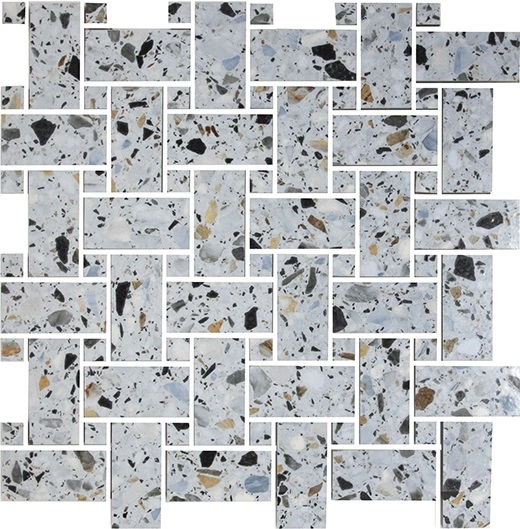 Melange Sugar Basketweave Mosaic