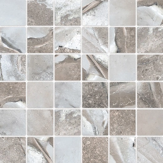 Neolith Crystal Gray 2"x2" Mosaic