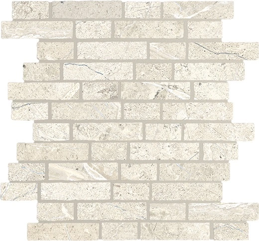 Peak White Brick Mosaic