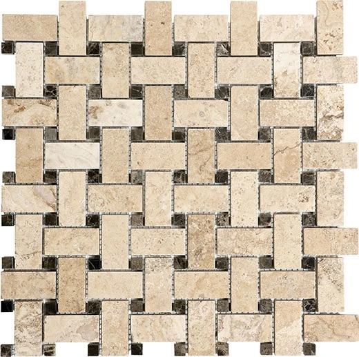 Picasso (Travertine) Basketweave