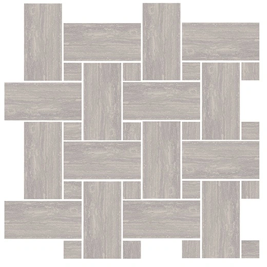Pinnacle Gray Basketweave Mosaic