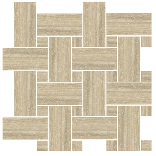 Pinnacle Beige Basketweave Mosaic