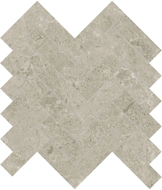 Ritz Gray 1.25"x4" Herringbone