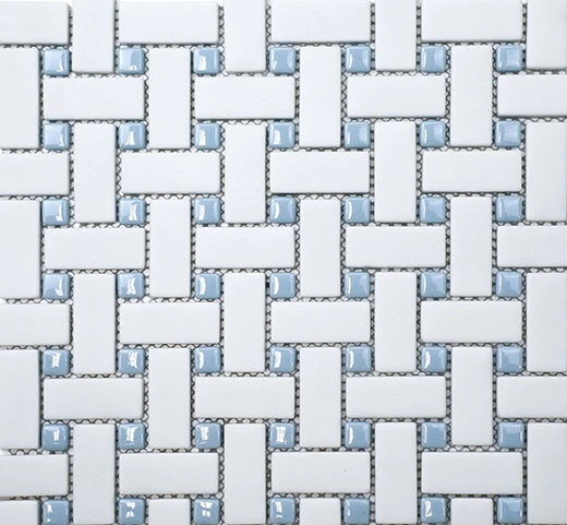 San Marino Enamel Mosaics Sky Basketweave