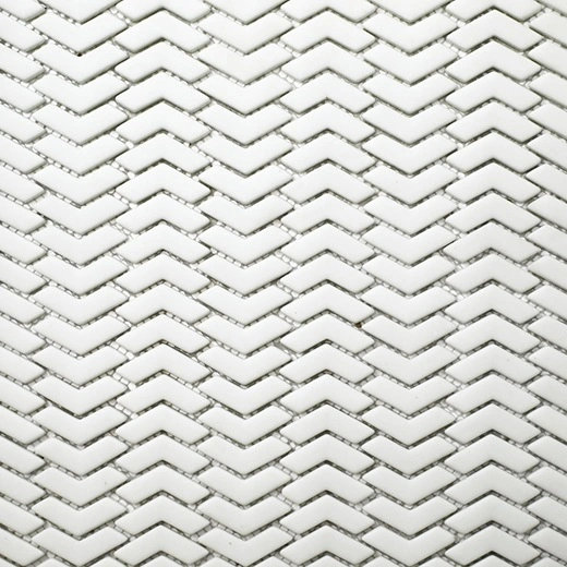 San Marino Enamel Mosaics Frost Chevron