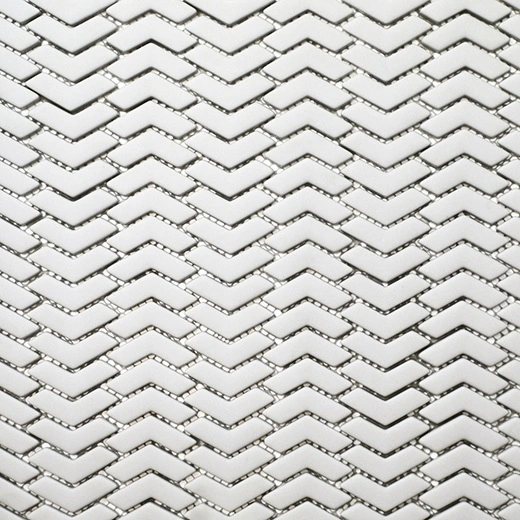 San Marino Enamel Mosaics Dove Chevron