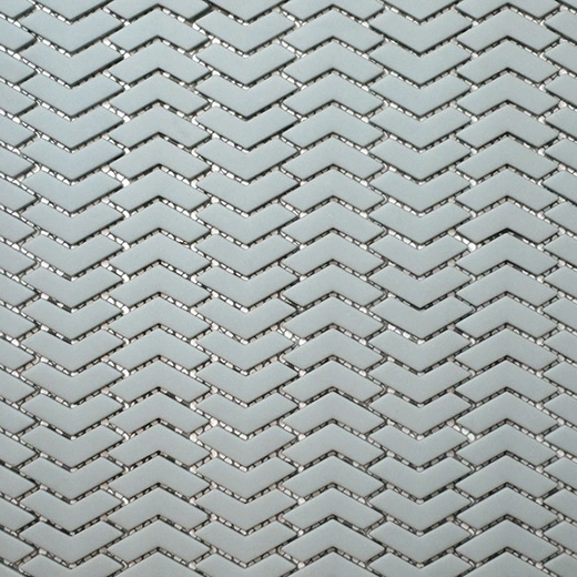 San Marino Enamel Mosaics Sage Chevron