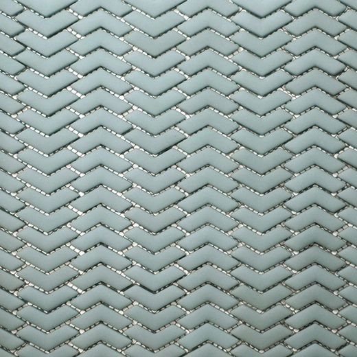 San Marino Enamel Mosaics Smeralda Chevron