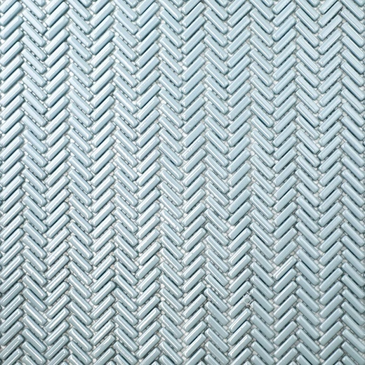 San Marino Enamel Mosaics Sky Herringbone