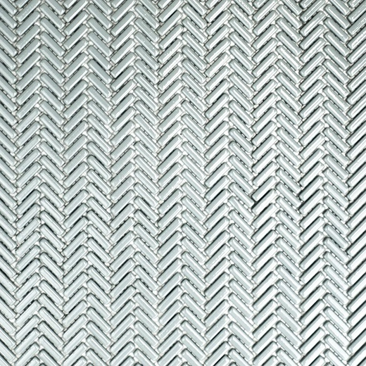 San Marino Enamel Mosaics Blue Grass Herringbone