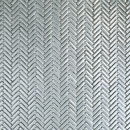 San Marino Enamel Mosaics Colonial Blue Herringbone