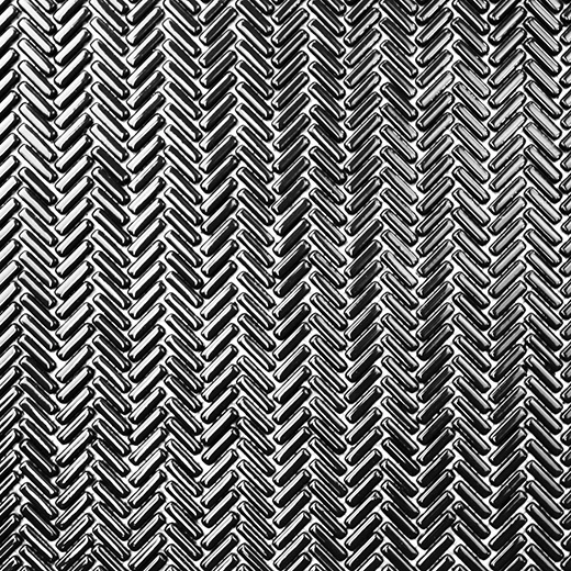 San Marino Enamel Mosaics Black Herringbone
