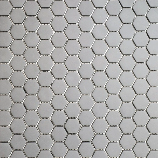 San Marino Enamel Mosaics Smoke Hexagon