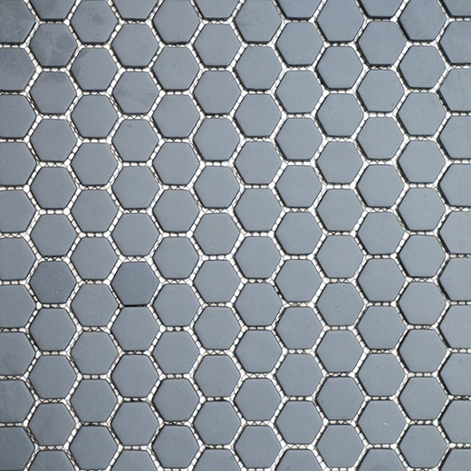 San Marino Enamel Mosaics Slate Hexagon