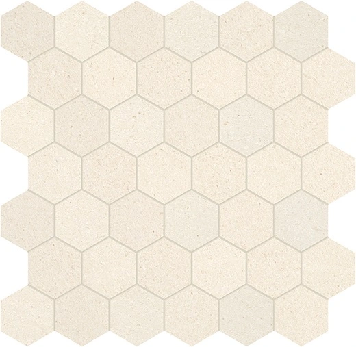 Serene Ivory (Limestone) 2" Hexagon