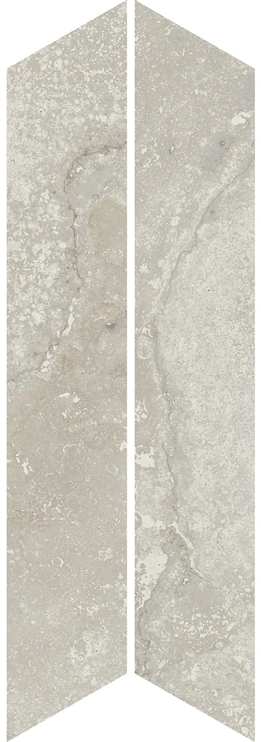 Stature Travertino White Chevron