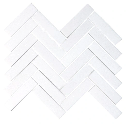 Thassos 1"x4" Herringbone