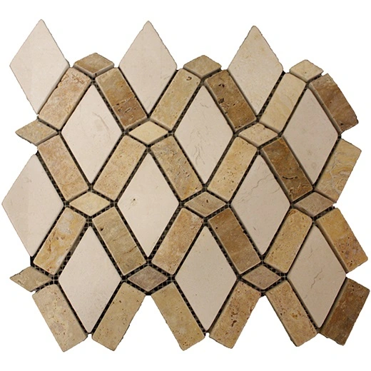 Tumbled Natural Stone Irish Cream Karat Mosaic