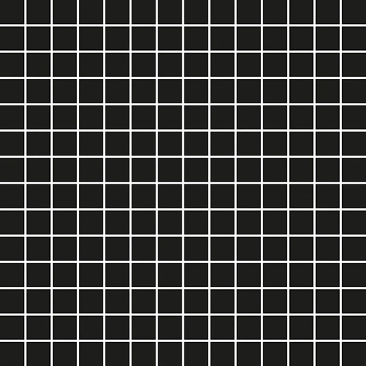 Tonalita Black 1"x1" Mosaic