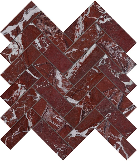 Tuscano Rosso 1.25"x4" Herringbone