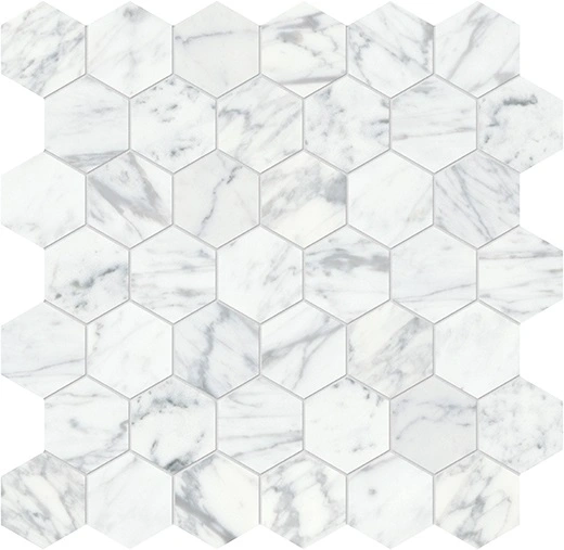 Virtue Bianco 2" Hexagon