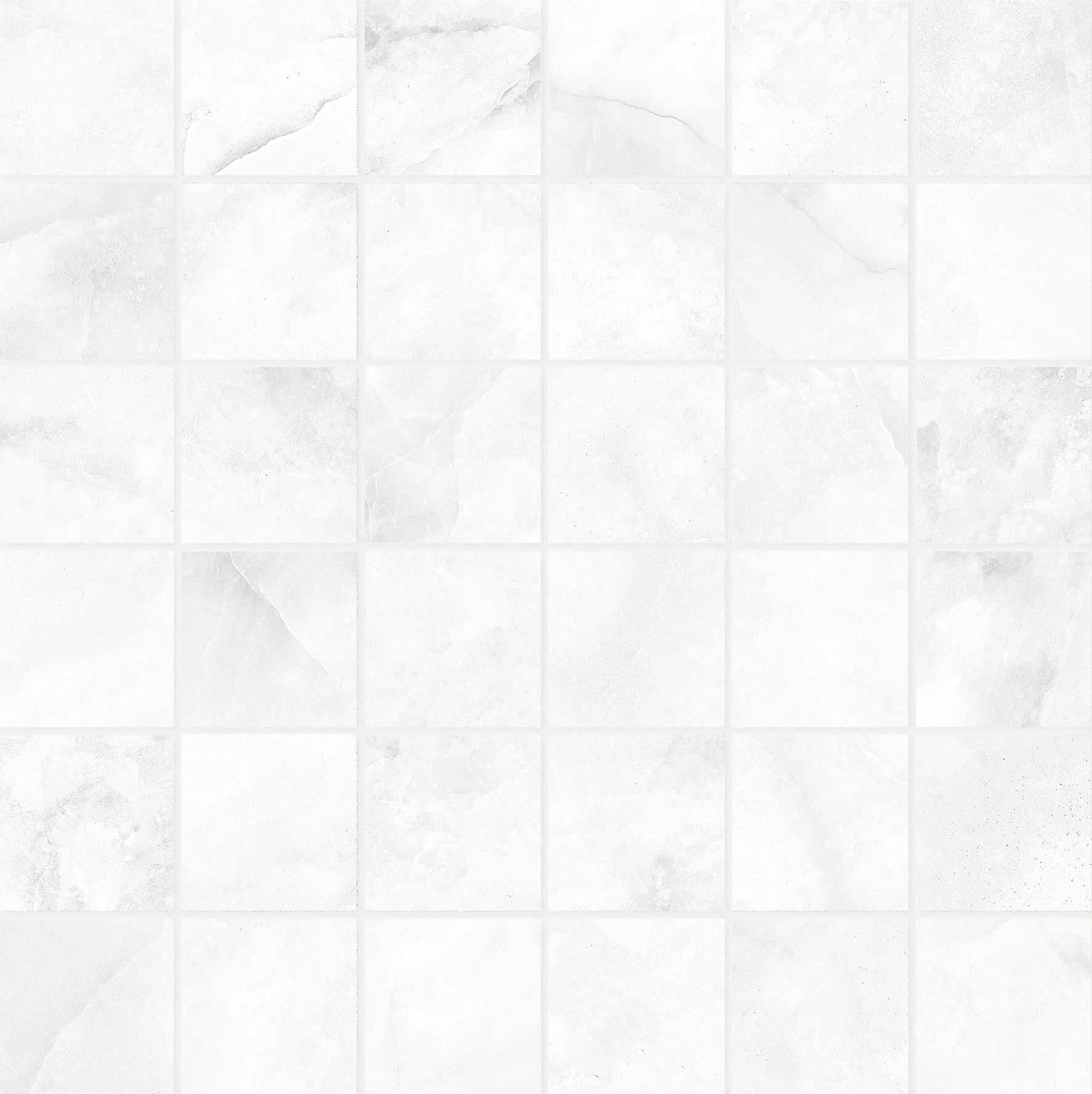 Wisp Bianco Polished 2"x2" Mosaic