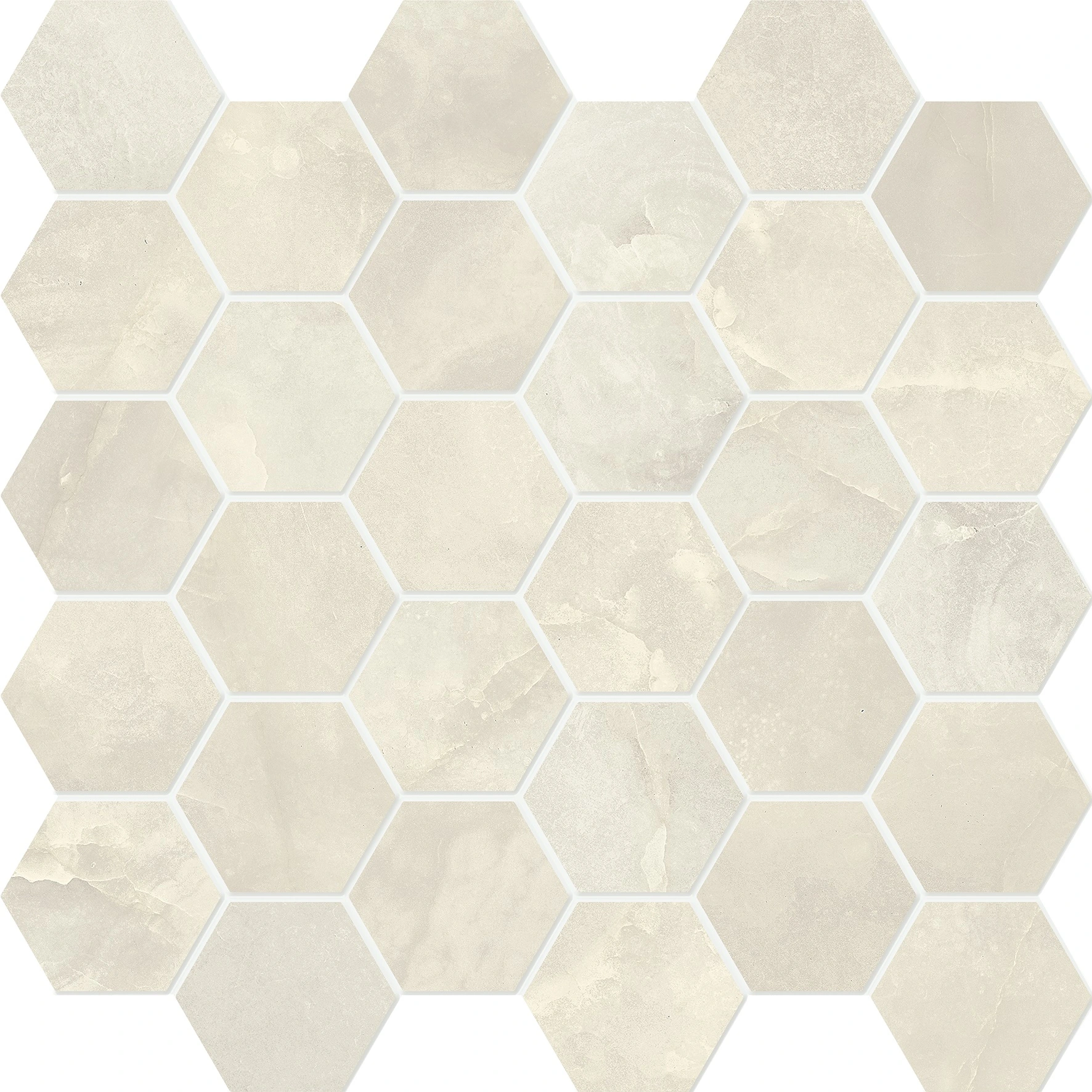 Wisp Grigio 2" Hexogon