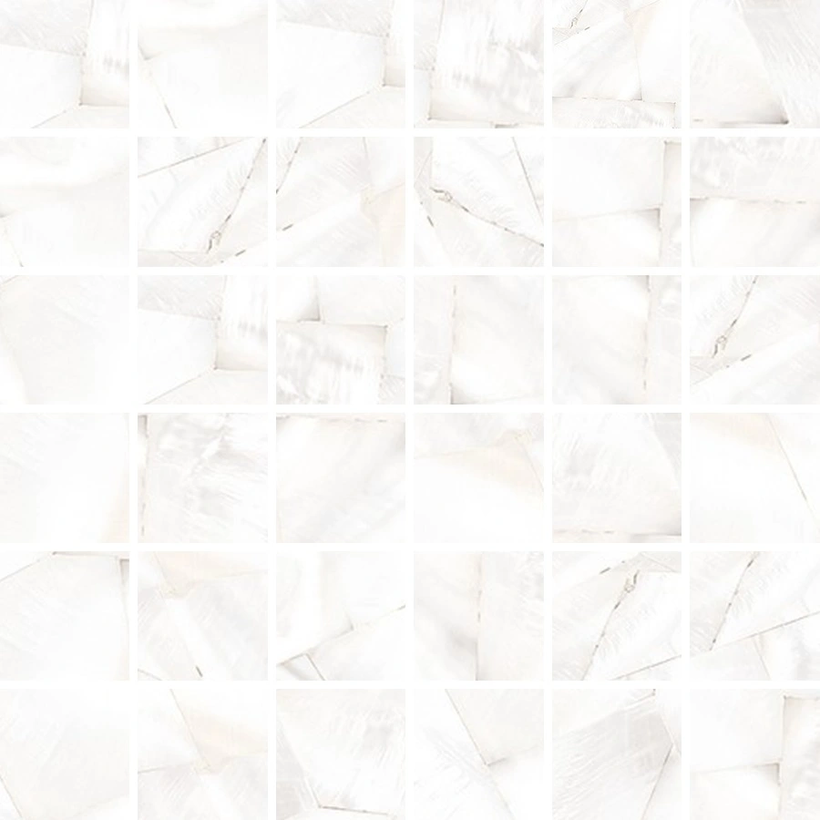 Wisp Bianco/Deco 2"x2" Mosaic