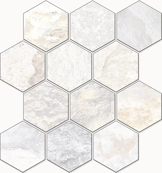 Wynn Milk Hexagon Mosaic