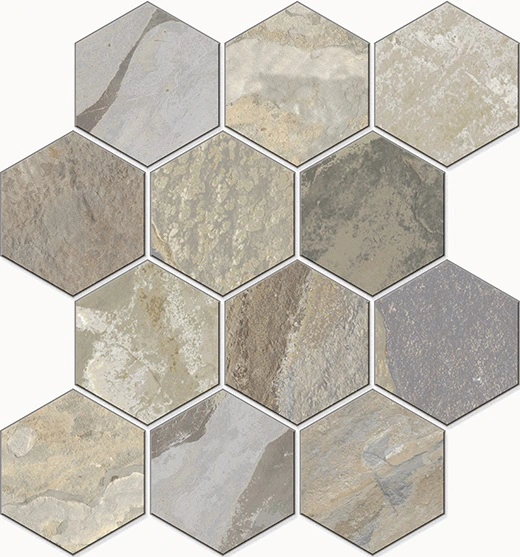 Wynn Sage Hexagon Mosaic