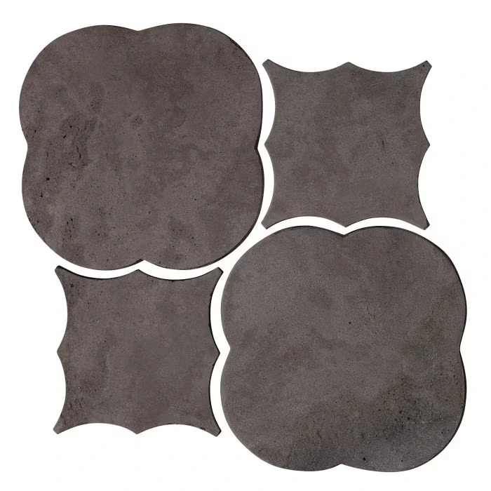 Artillo Arabesque Pattern 1 Concrete Tile Charcoal