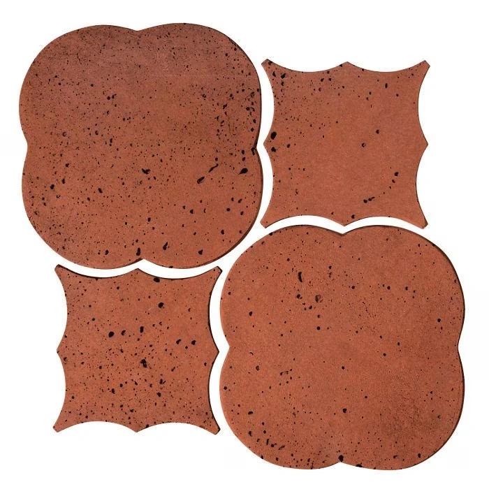 Artillo Arabesque Pattern 1 Concrete Tile Mission Red