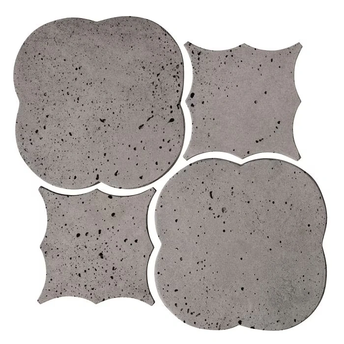 Artillo Arabesque Pattern 1 Concrete Tile Sidewalk Gray