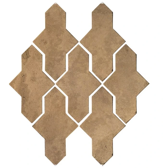 Artillo Arabesque Pattern 2A Concrete Tile Caqui