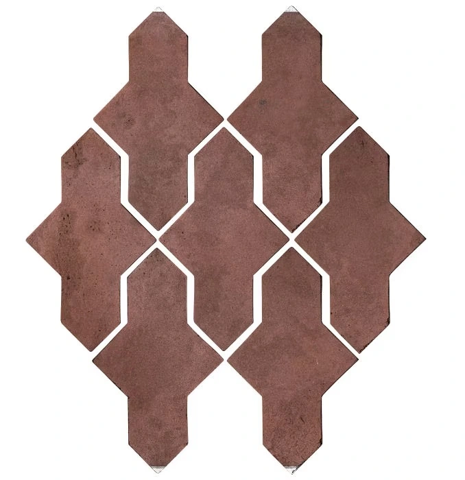 Artillo Arabesque Pattern 2A Concrete Tile City Hall Red