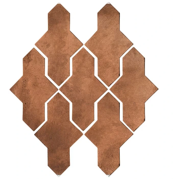 Artillo Arabesque Pattern 2A Concrete Tile Cotto Dark