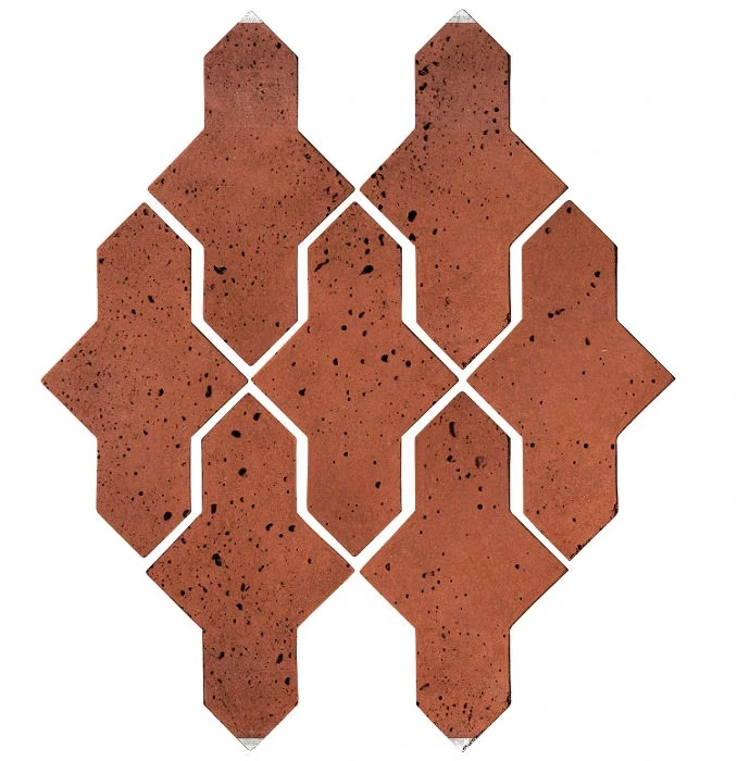Artillo Arabesque Pattern 2A Concrete Tile Mission Red