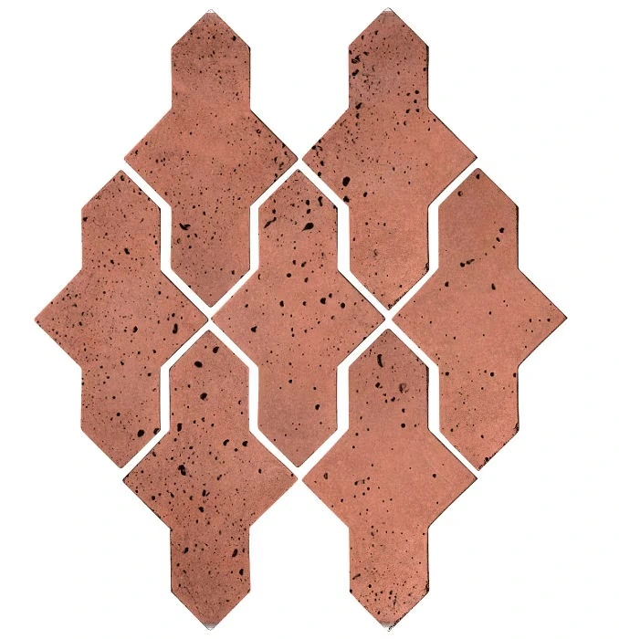 Artillo Arabesque Pattern 2A Concrete Tile Rosa