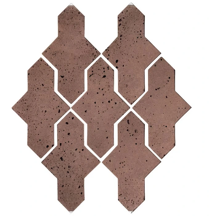 Artillo Arabesque Pattern 2A Concrete Tile Sangria