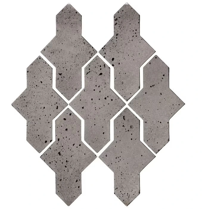 Artillo Arabesque Pattern 2A Concrete Tile Sidewalk Gray
