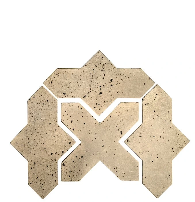 Artillo Arabesque Pattern 2B Concrete Tile Bone
