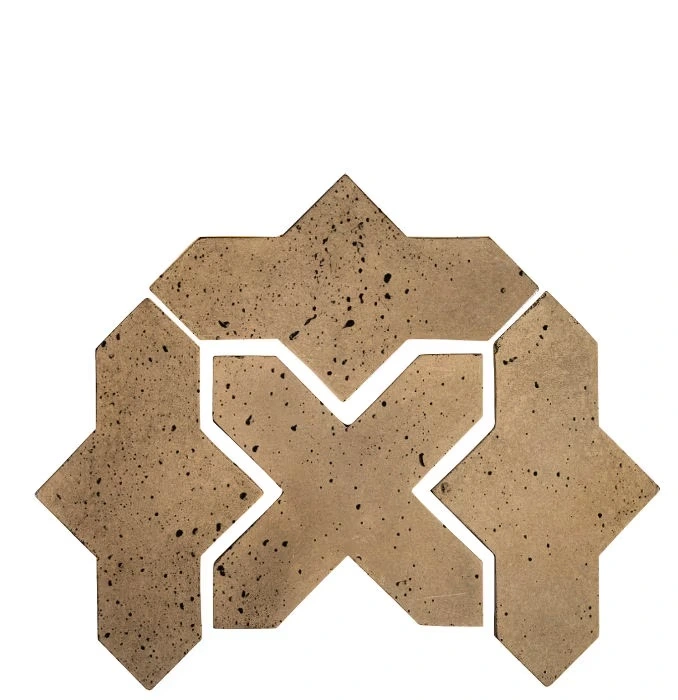 Artillo Arabesque Pattern 2B Concrete Tile Caqui