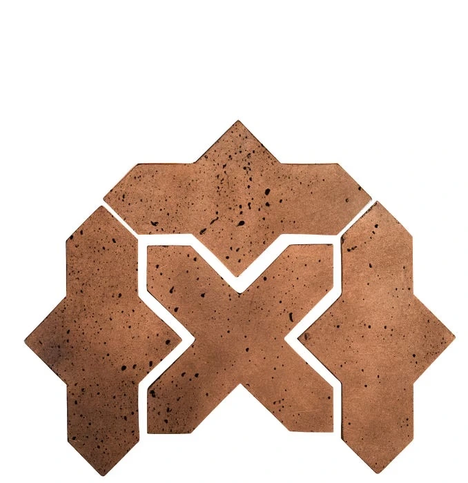 Artillo Arabesque Pattern 2B Concrete Tile Cotto Dark