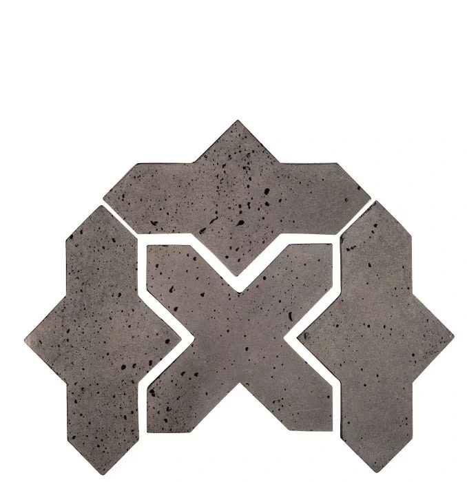 Artillo Arabesque Pattern 2B Concrete Tile Smoke