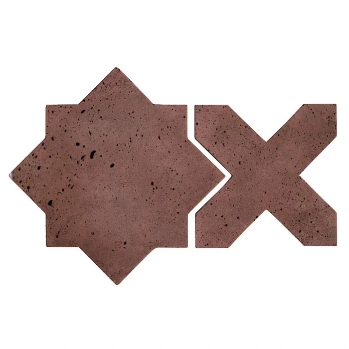 Artillo Arabesque Pattern 2C Concrete Tile City Hall Red