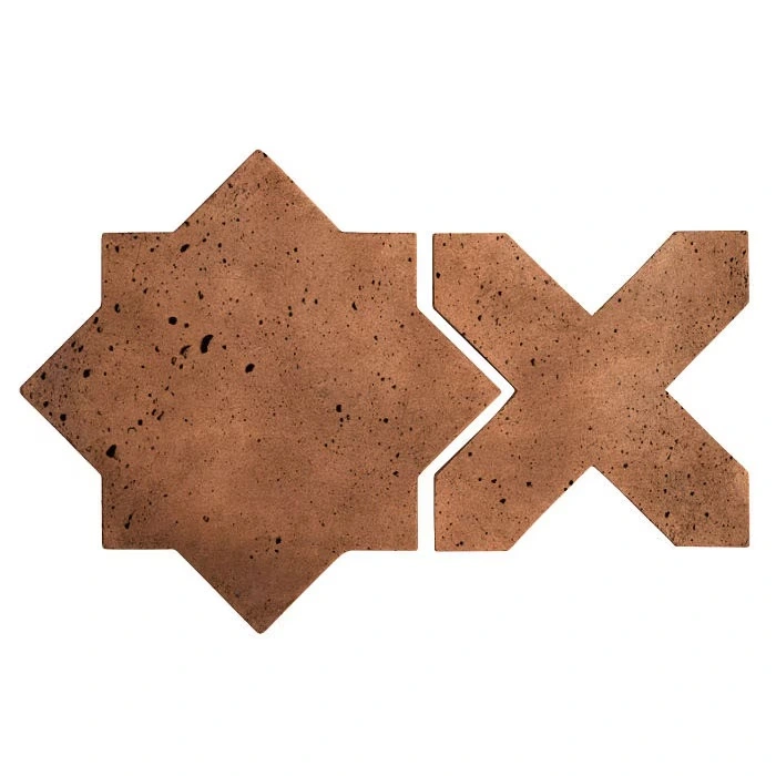 Artillo Arabesque Pattern 2C Concrete Tile Cotto Dark