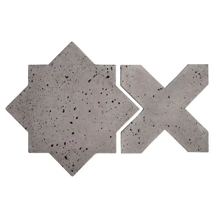 Artillo Arabesque Pattern 2C Concrete Tile Sidewalk Gray