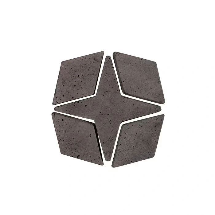 Artillo Arabesque Pattern 4 Concrete Tile Charcoal