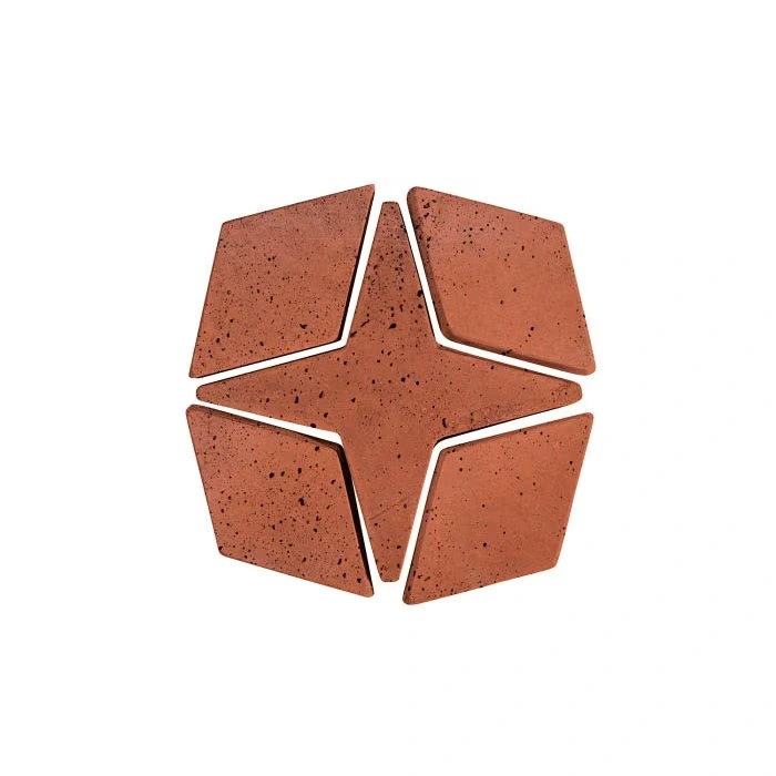 Artillo Arabesque Pattern 4 Concrete Tile Mission Red