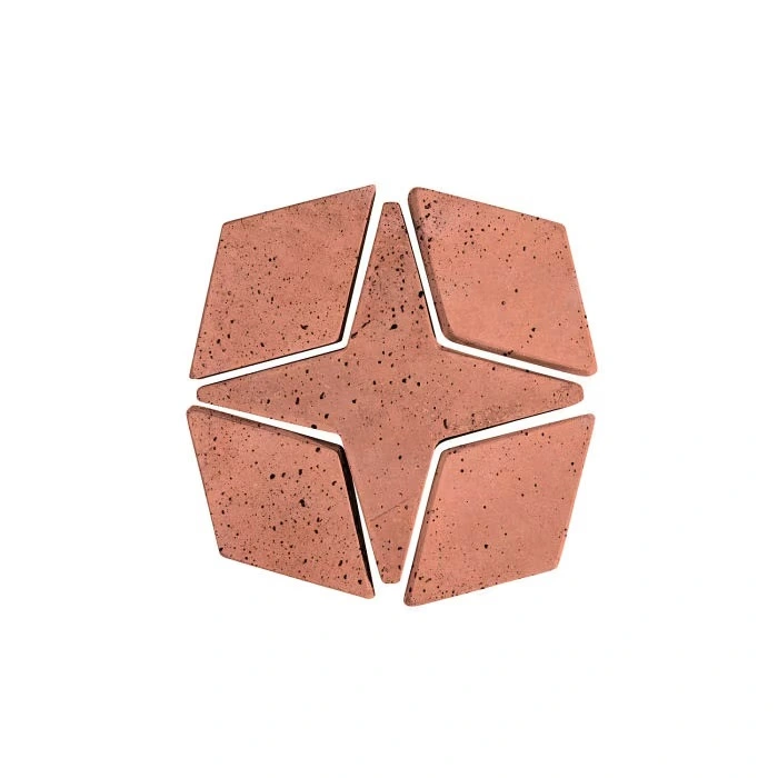 Artillo Arabesque Pattern 4 Concrete Tile Rosa